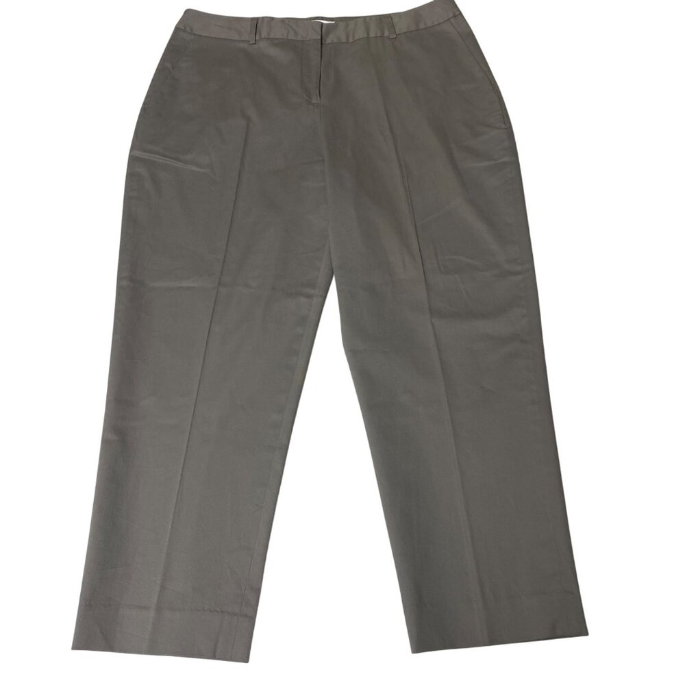 Pendleton‎ Women Gray Chino Cropped Pants Size 12